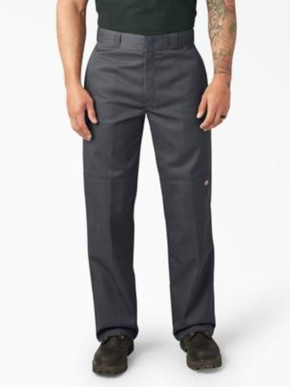 Dickies Men's Loose Fit Double Knee Work Pants, Size 30 X 30, Charcoal Gray
